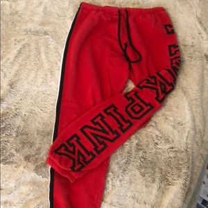 PINK cropped sweatpants